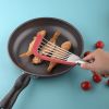 Silicone fish spatula non stick pan fried egg pancake spatula 430 stainless steel silicone steak spatula kitchen fish flipping spatula