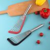 Silicone fish spatula non stick pan fried egg pancake spatula 430 stainless steel silicone steak spatula kitchen fish flipping spatula